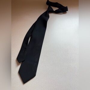 Uniform cravats black men’s tie Velcro in back of collar